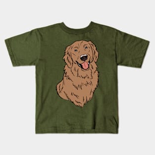 A Golden Retriever Kids T-Shirt